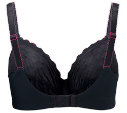 Panache Sculptresse Dina Black/Red Balconette Biustonosz