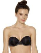 B.Tempt'd Faithfully Yours Strapless Black Biustonosz